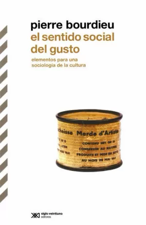 SENTIDO SOCIAL DEL GUSTO, EL