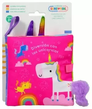 DIVERSIÓN CON LOS UNICORNIOS (LIBRO DE TELA)