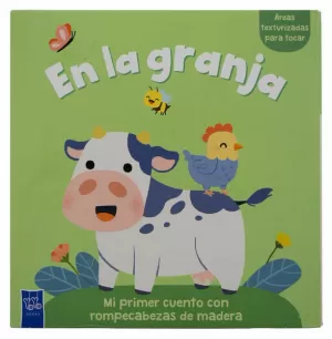 LIBRO INFANTIL: MI PRIMER CUENTO CON ROMPECABEZAS DE MADERA: EN LA GRANJA