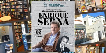 Enrique Serna vuelve a Sándor Márai Librería. Presentará “El vendedor de silencio”